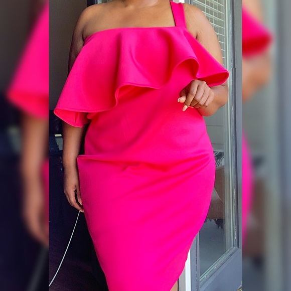 Calvin Klein 18 Pink midi dress - Picture 1 of 1